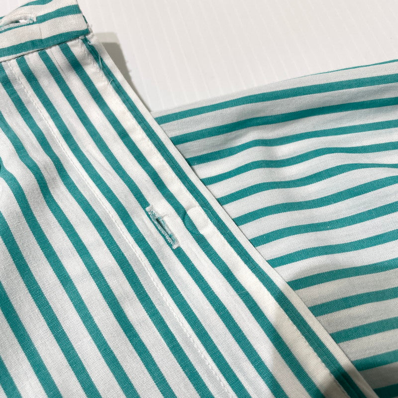 【中古品】【メンズ】 BROOKS BROTHERS ブルックスブラザーズ MAKERS BD STRIPE SS SHIRT メイカーズ ボタンダウン ストライプ ショートスリーブ シャツ 半袖 トップス 145-260828-yo-06-teih サイズ：16 1/2 カラー：ホワイト/ブルー 万代Net店