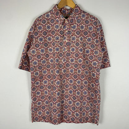 【中古品】【メンズ】 REYN SPOONER レインスプーナー HALF BUTTON SHIRT ハーフボタン シャツ 半袖 トップス アロハシャツ 145-260626-ko-11-tei サイズ：不明 カラー：総柄 万代Net店