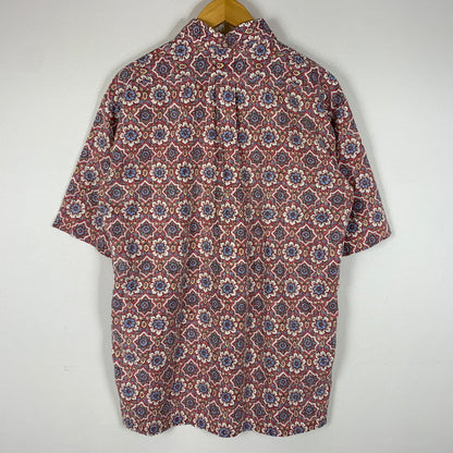 【中古品】【メンズ】 REYN SPOONER レインスプーナー HALF BUTTON SHIRT ハーフボタン シャツ 半袖 トップス アロハシャツ 145-260626-ko-11-tei サイズ：不明 カラー：総柄 万代Net店