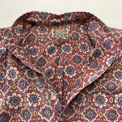 【中古品】【メンズ】 REYN SPOONER レインスプーナー HALF BUTTON SHIRT ハーフボタン シャツ 半袖 トップス アロハシャツ 145-260626-ko-11-tei サイズ：不明 カラー：総柄 万代Net店