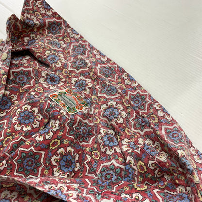 【中古品】【メンズ】 REYN SPOONER レインスプーナー HALF BUTTON SHIRT ハーフボタン シャツ 半袖 トップス アロハシャツ 145-260626-ko-11-tei サイズ：不明 カラー：総柄 万代Net店