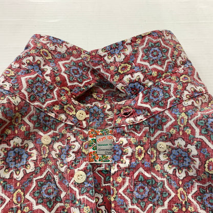 【中古品】【メンズ】 REYN SPOONER レインスプーナー HALF BUTTON SHIRT ハーフボタン シャツ 半袖 トップス アロハシャツ 145-260626-ko-11-tei サイズ：不明 カラー：総柄 万代Net店