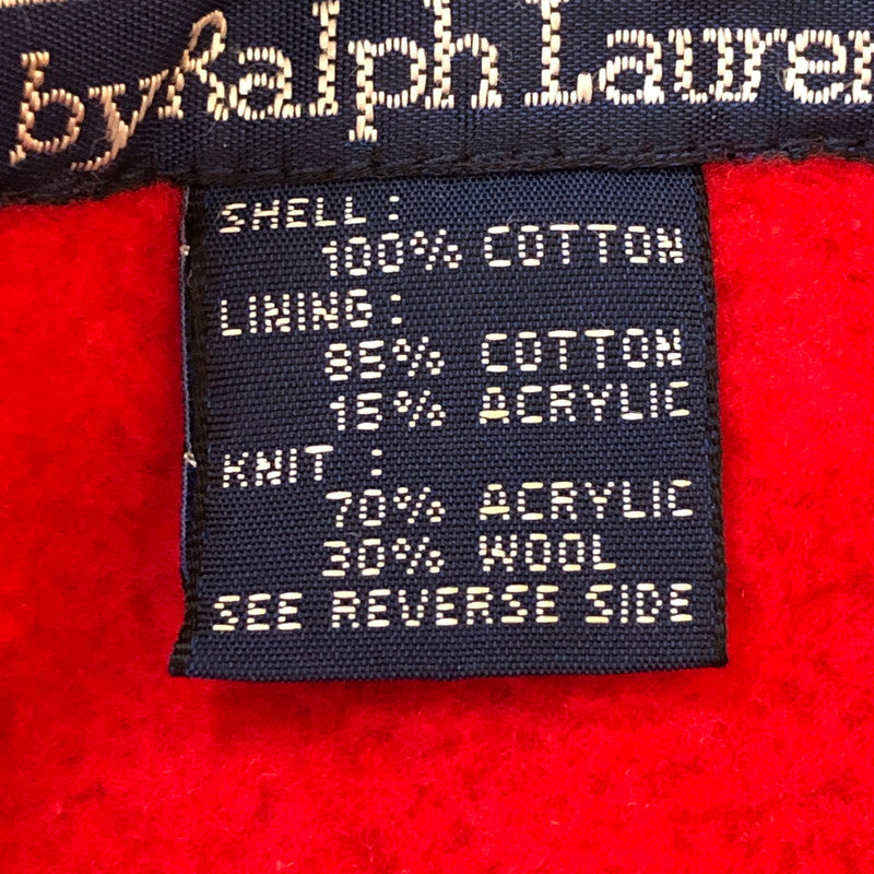 【現状渡し品】POLO RALPH LAUREN ポロ・ラルフローレン 90’s ZIPUP BLOUSON 90年代 ジップアップ ブルゾン アウター ジャケット 147-250928-ts-18-tei サイズ：L カラー：レッドブルー 万代Net店