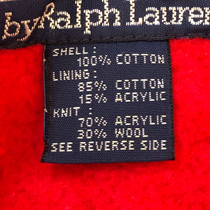 【現状渡し品】POLO RALPH LAUREN ポロ・ラルフローレン 90’s ZIPUP BLOUSON 90年代 ジップアップ ブルゾン アウター ジャケット 147-250928-ts-18-tei サイズ：L カラー：レッドブルー 万代Net店