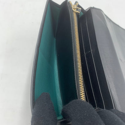 【中古品】【メンズ/レディース】 BVLGARI ブルガリ CIRCLE LEATHER WALLET 284691 サークル レザー ウォレット 長財布 財布 ロングウォレット 200-251119-ks-02-tei カラー：ブラック 万代Net店