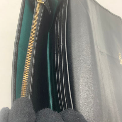 【中古品】【メンズ/レディース】 BVLGARI ブルガリ CIRCLE LEATHER WALLET 284691 サークル レザー ウォレット 長財布 財布 ロングウォレット 200-251119-ks-02-tei カラー：ブラック 万代Net店