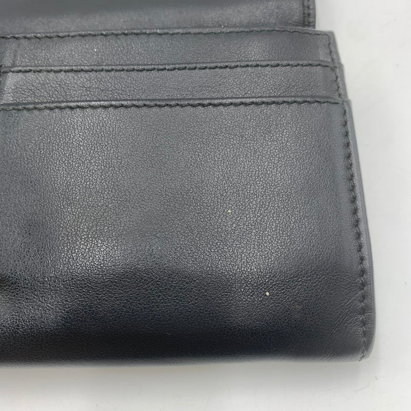 【中古品】【メンズ/レディース】 BVLGARI ブルガリ CIRCLE LEATHER WALLET 284691 サークル レザー ウォレット 長財布 財布 ロングウォレット 200-251119-ks-02-tei カラー：ブラック 万代Net店