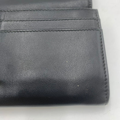 【中古品】【メンズ/レディース】 BVLGARI ブルガリ CIRCLE LEATHER WALLET 284691 サークル レザー ウォレット 長財布 財布 ロングウォレット 200-251119-ks-02-tei カラー：ブラック 万代Net店
