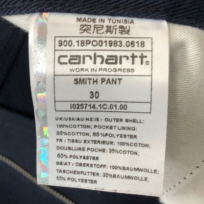 【中古品】【メンズ】 Carhartt WIP カーハート ワークインプログレス SMITH PANT IO25714 スミス パンツ ボトムス 156-250922-KS-30-tei サイズ：30 カラー：ネイビー 万代Net店