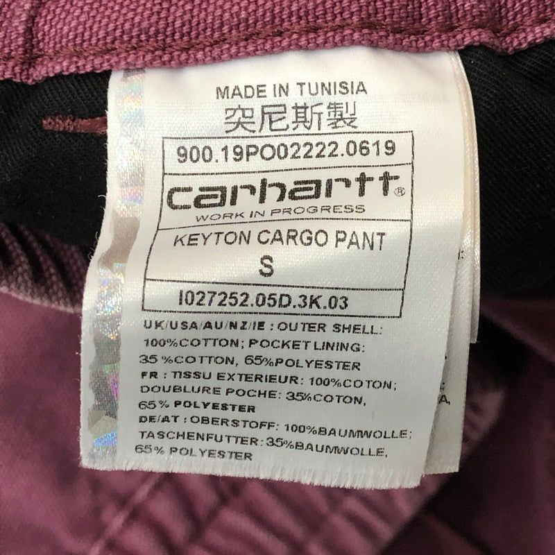 【中古品】【メンズ】 Carhartt WIP カーハート ワークインプログレス KEYTON CARGO PANT IO27252 キートン カーゴパンツ ボトムス 156-250922-KS-26-tei サイズ：S カラー：パープル 万代Net店