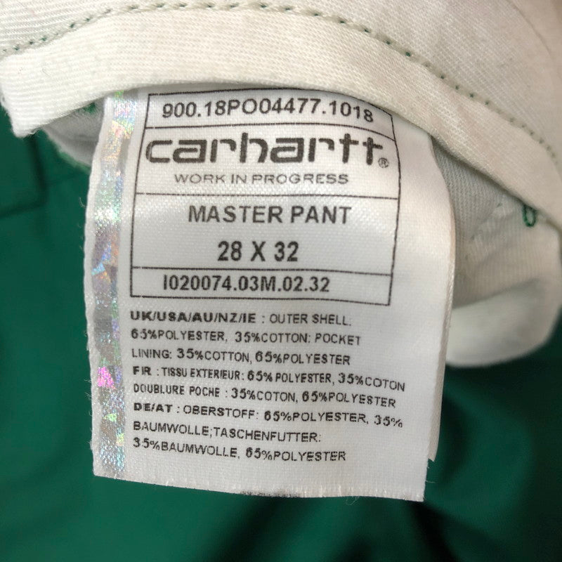 【中古品】【メンズ】 Carhartt WIP カーハート ワークインプログレス MASTER PANT IO20074 マスター パンツ ボトムス 156-250922-KS-27-tei サイズ：28 カラー：グリーン 万代Net店