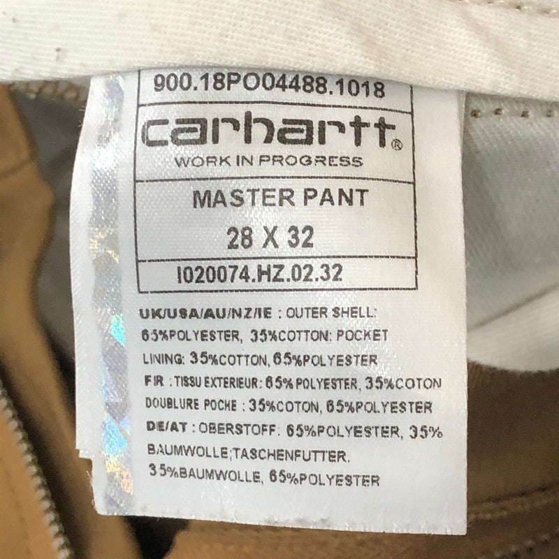 【中古品】【メンズ】 Carhartt WIP カーハート ワークインプログレス MASTER PANT IO20074 マスター パンツ ボトムス 156-250922-KS-28-tei サイズ：28 カラー：カーキ 万代Net店