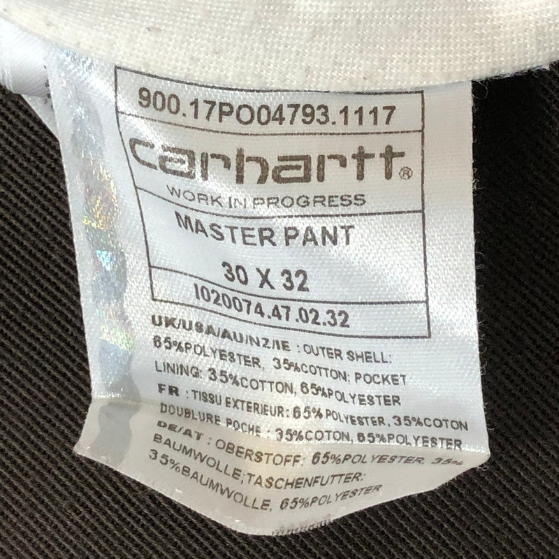 【中古品】【メンズ】 Carhartt WIP カーハート ワークインプログレス MASTER PANT IO20074 マスター パンツ ボトムス 156-250922-KS-29-tei サイズ：30 カラー：ブラウン 万代Net店