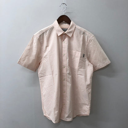 【中古品】【メンズ】 Carhartt カーハート Carhartt WIP カーハート ワークインプログレス S/S KAREV SHIRT I026297 ショートスリーブ シャツ 半袖 トップス ストライプ 145-250922-yo-21-tei サイズ：M カラー：ピンク 万代Net店