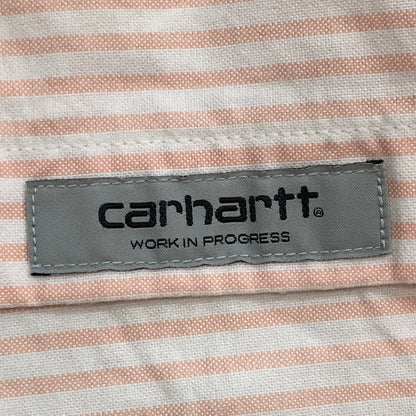 【中古品】【メンズ】 Carhartt カーハート Carhartt WIP カーハート ワークインプログレス S/S KAREV SHIRT I026297 ショートスリーブ シャツ 半袖 トップス ストライプ 145-250922-yo-21-tei サイズ：M カラー：ピンク 万代Net店