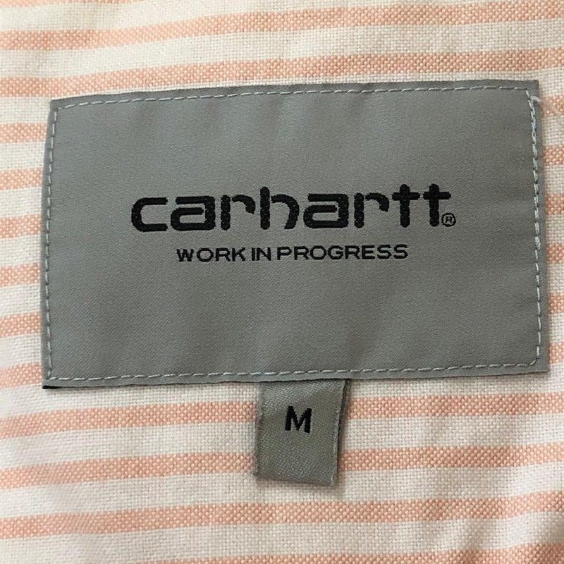 【中古品】【メンズ】 Carhartt カーハート Carhartt WIP カーハート ワークインプログレス S/S KAREV SHIRT I026297 ショートスリーブ シャツ 半袖 トップス ストライプ 145-250922-yo-21-tei サイズ：M カラー：ピンク 万代Net店