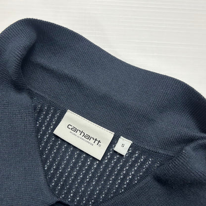 【中古品】【メンズ】 Carhartt WIP カーハート ワークインプログレス S/S KENWAY KNIT POLO A231050 ショートスリーブ ケンウェイ ニット ポロ 半袖 トップス 145-250922-yo-18-tei サイズ：S カラー：ブラック 万代Net店