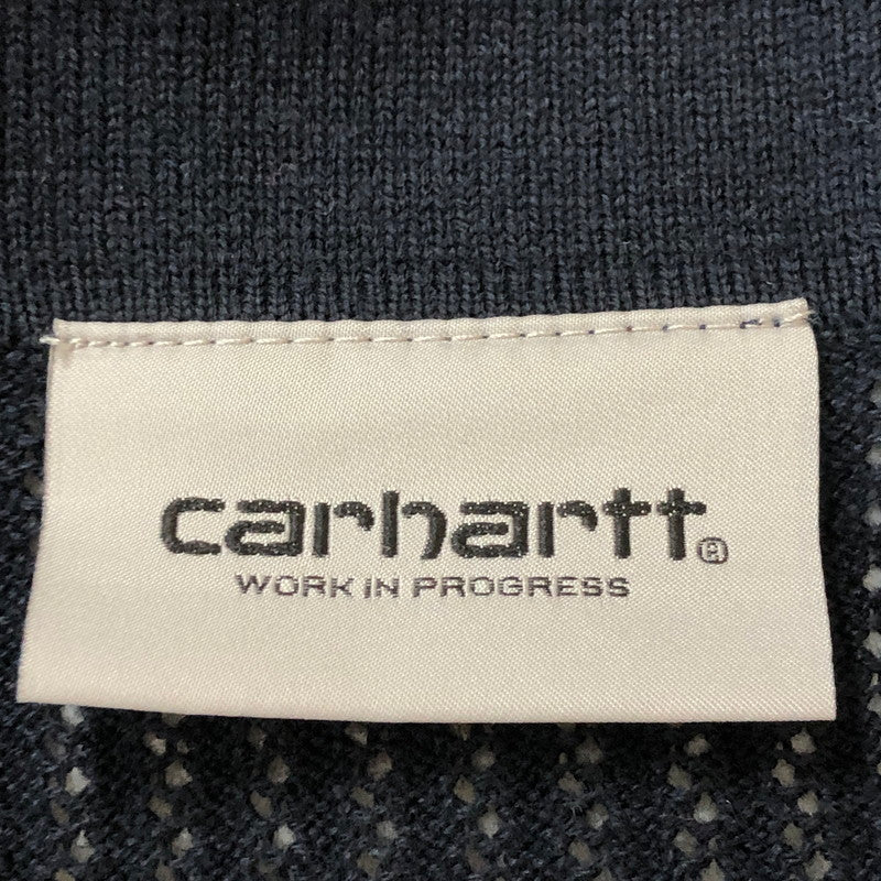 【中古品】【メンズ】 Carhartt WIP カーハート ワークインプログレス S/S KENWAY KNIT POLO A231050 ショートスリーブ ケンウェイ ニット ポロ 半袖 トップス 145-250922-yo-18-tei サイズ：S カラー：ブラック 万代Net店