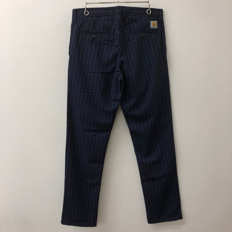 【中古品】【メンズ】 Carhartt WIP カーハート ワークインプログレス STRIPE JOHNSON PANT I023003 ストライプ ジョンソンパンツ ボトムス 156-250922-yo-29-tei サイズ：30×32 カラー：ネイビー 万代Net店