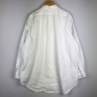 【中古品】【メンズ】 RALPH LAUREN ラルフローレン BAND COLOR L/S SHIRT バンドカラー ロングスリーブ シャツ 長袖 トップス 147-250929-KS-17-tei サイズ：17 1/2 カラー：ホワイト 万代Net店