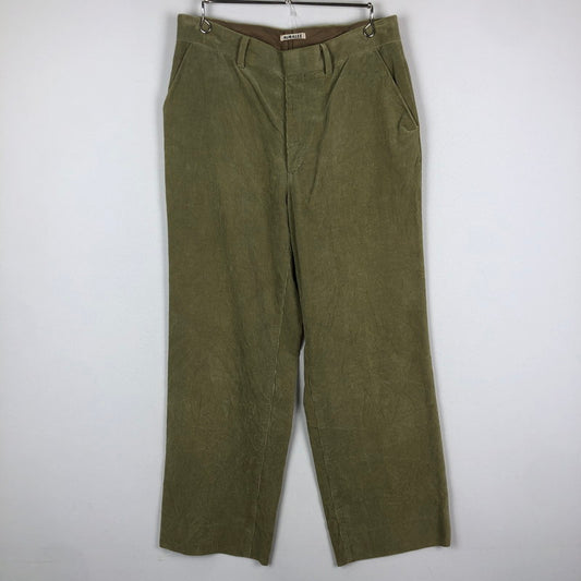 【中古品】【メンズ】 AURALEE オーラリー 18SS WASHED CORDUROY SLACKS A8SP02NC ウォッシュド コーデュロイ スラックス ボトムス 151-251003-yo-15-tei サイズ：4 カラー：カーキ 万代Net店