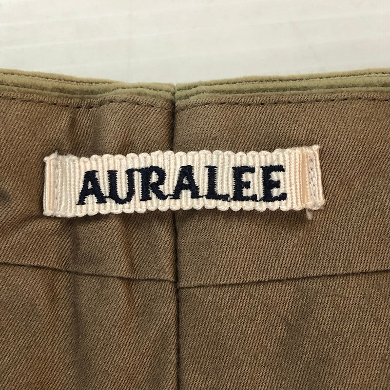 【中古品】【メンズ】 AURALEE オーラリー 18SS WASHED CORDUROY SLACKS A8SP02NC ウォッシュド コーデュロイ スラックス ボトムス 151-251003-yo-15-tei サイズ：4 カラー：カーキ 万代Net店