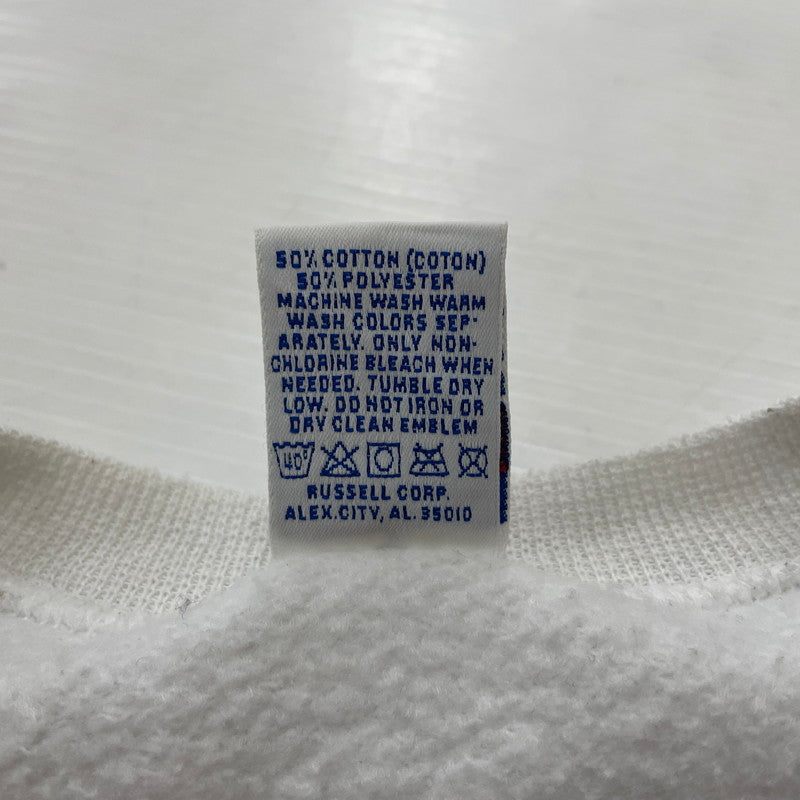 【中古品】【メンズ】 RUSSELL ATHLETIC ラッセル アスレチック 90's VILLA GROVE BLUE DEVILS SWEAT 90年代 ヴィラ グローブ ブルー ブルーデビルス スウェット 長袖 トップス トレーナー 145-251229-yo-03-tei サイズ：XL カラー：ホワイト 万代Net店