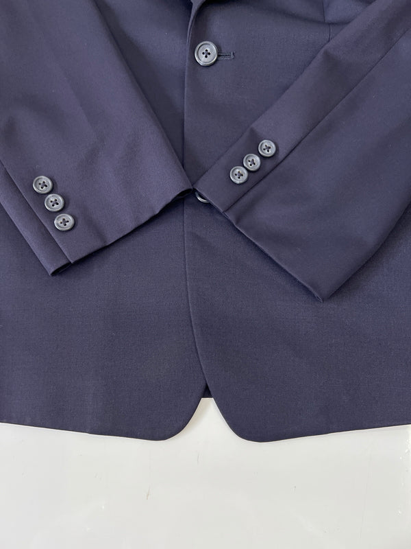 【中古品】【メンズ】 J.PRESS ジェイプレス WOOL TAILORED JACKET BS.1002 ウールテーラードジャケット アウター 145-260916-YS-10-hon サイズ：T-156 カラー：ネイビー 万代Net店