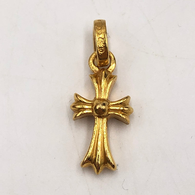 【中古品】【メンズ/レディース】 CHROME HEARTS クロムハーツ 22K CRS BBYFAT P DIA ベイビーファット クロス PAVE ダイヤ ペンダントトップ チャーム アクセサリー 190-251015-ks-03-tei カラー：ゴールド 万代Net店