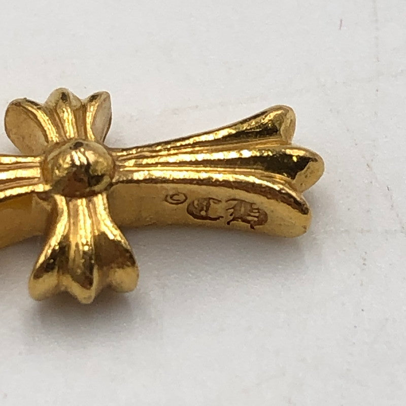【中古品】【メンズ/レディース】 CHROME HEARTS クロムハーツ 22K CRS BBYFAT P DIA ベイビーファット クロス PAVE ダイヤ ペンダントトップ チャーム アクセサリー 190-251015-ks-03-tei カラー：ゴールド 万代Net店