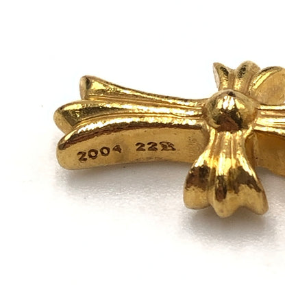 【中古品】【メンズ/レディース】 CHROME HEARTS クロムハーツ 22K CRS BBYFAT P DIA ベイビーファット クロス PAVE ダイヤ ペンダントトップ チャーム アクセサリー 190-251015-ks-03-tei カラー：ゴールド 万代Net店