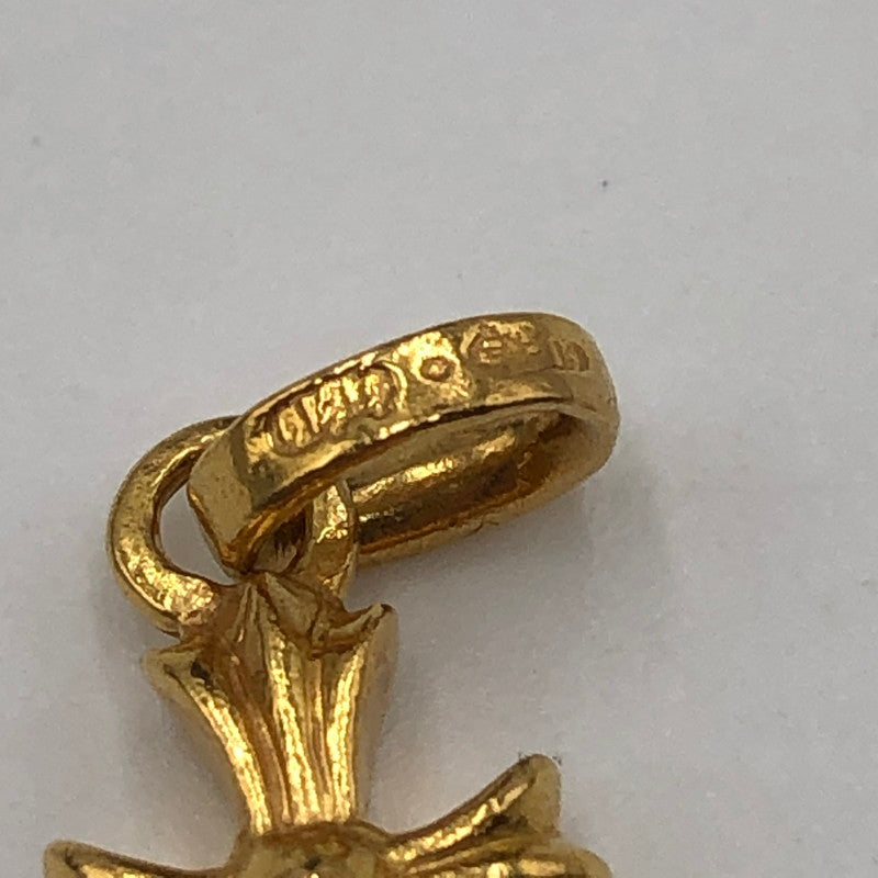 【中古品】【メンズ/レディース】 CHROME HEARTS クロムハーツ 22K CRS BBYFAT P DIA ベイビーファット クロス PAVE ダイヤ ペンダントトップ チャーム アクセサリー 190-251015-ks-03-tei カラー：ゴールド 万代Net店