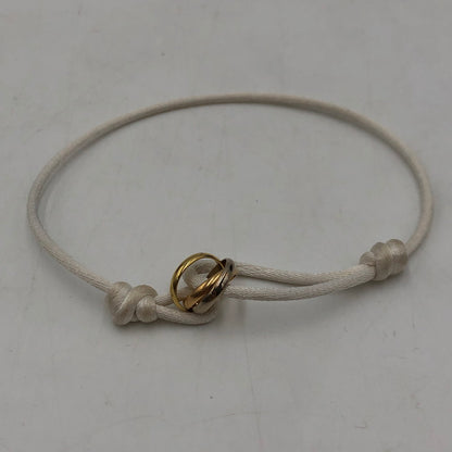 【中古品】【メンズ】 CARTIER カルティエ TRINITY BRACELET CORD トリニティ ブレスレット コード アクセサリー 182-251106-ts-12-fuz カラー：ホワイト 万代Net店