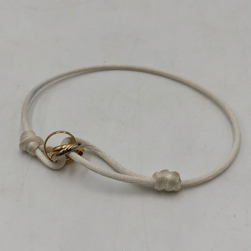 【中古品】【メンズ】 CARTIER カルティエ TRINITY BRACELET CORD トリニティ ブレスレット コード アクセサリー 182-251106-ts-12-fuz カラー：ホワイト 万代Net店