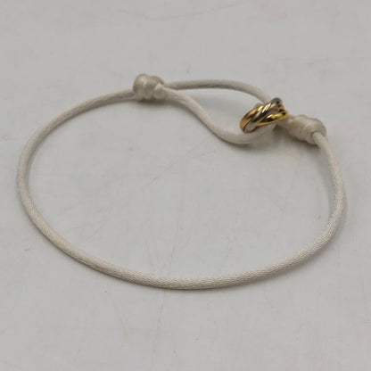 【中古品】【メンズ】 CARTIER カルティエ TRINITY BRACELET CORD トリニティ ブレスレット コード アクセサリー 182-251106-ts-12-fuz カラー：ホワイト 万代Net店