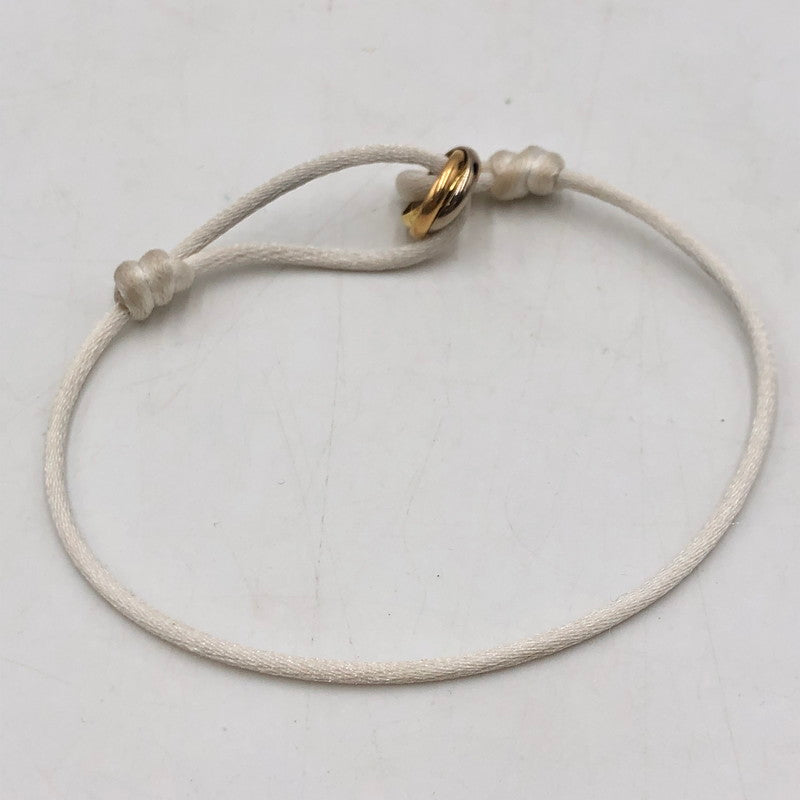 【中古品】【メンズ】 CARTIER カルティエ TRINITY BRACELET CORD トリニティ ブレスレット コード アクセサリー 182-251106-ts-12-fuz カラー：ホワイト 万代Net店