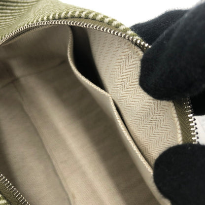 【中古品】【レディース】 HERMES エルメス ブリッド ア ブラック PM ハンドバッグ カバン 180-251001-KS-05-tei カラー：カーキ/ホワイト 万代Net店