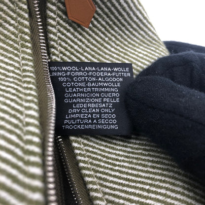 【中古品】【レディース】 HERMES エルメス ブリッド ア ブラック PM ハンドバッグ カバン 180-251001-KS-05-tei カラー：カーキ/ホワイト 万代Net店