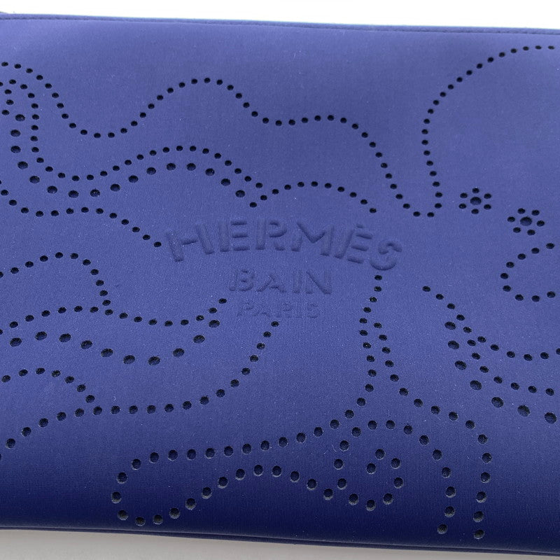 【中古品】【メンズ/レディース】 HERMES エルメス ネオバン クラッチ バッグ MM オクトパス ブランド カバン 180-260418-gm-13-fuz カラー：ネイビー 万代Net店