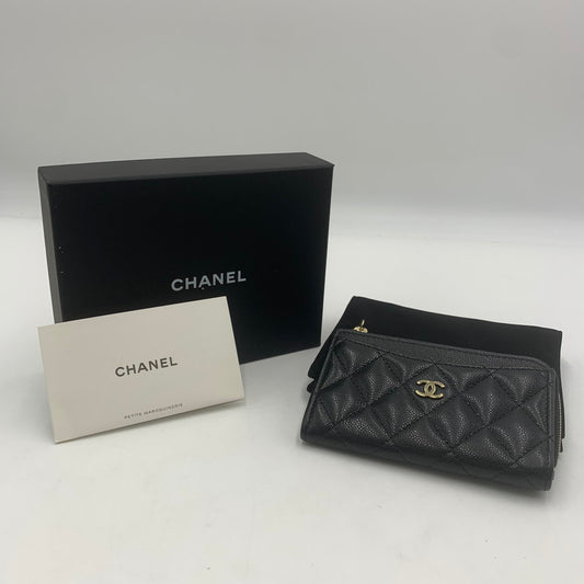 【中古品】【メンズ】 CHANEL シャネル クラシック ジップ カードケース AP3179-B10583-C3906 名刺入れ 財布 服飾雑貨 181-251119-ks-03-tei カラー：ブラック 万代Net店