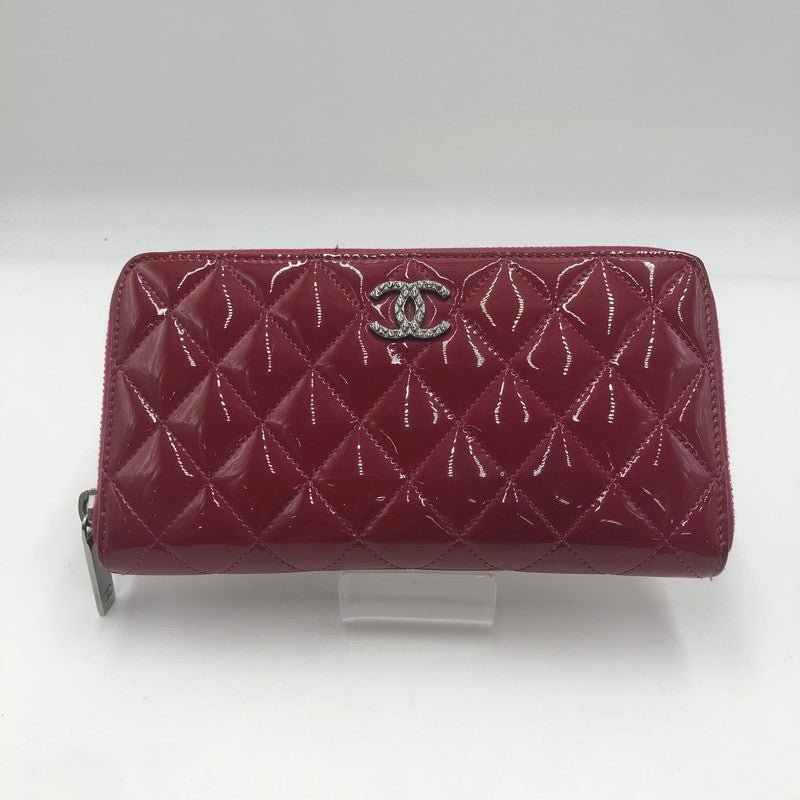 【中古品】【レディース】 CHANEL シャネル BRILLIANT MATELASSE ROUND FASTENER WALLET A50106 ブリリアント マトラッセ ラウンドファスナーウォレット 長財布 ロングウォレット 181-251001-ks-01-fuz カラー：ワインレッド 万代Net店