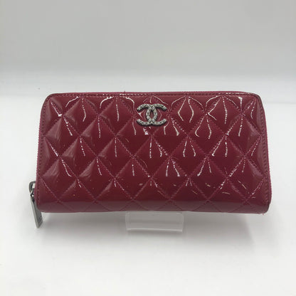 【中古品】【レディース】 CHANEL シャネル BRILLIANT MATELASSE ROUND FASTENER WALLET A50106 ブリリアント マトラッセ ラウンドファスナーウォレット 長財布 ロングウォレット 181-251001-ks-01-fuz カラー：ワインレッド 万代Net店