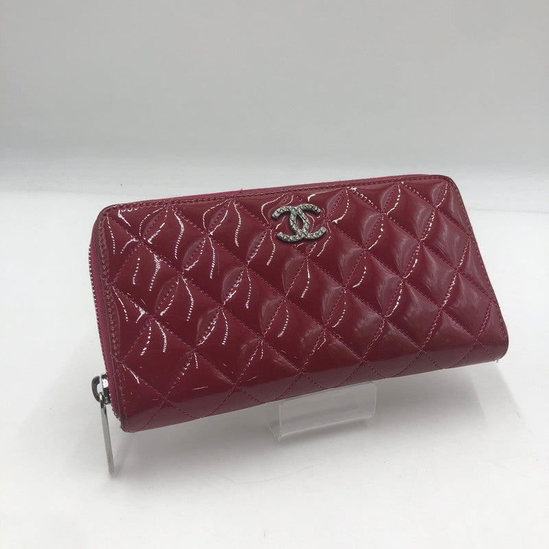 【中古品】【レディース】 CHANEL シャネル BRILLIANT MATELASSE ROUND FASTENER WALLET A50106 ブリリアント マトラッセ ラウンドファスナーウォレット 長財布 ロングウォレット 181-251001-ks-01-fuz カラー：ワインレッド 万代Net店