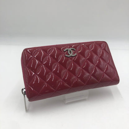 【中古品】【レディース】 CHANEL シャネル BRILLIANT MATELASSE ROUND FASTENER WALLET A50106 ブリリアント マトラッセ ラウンドファスナーウォレット 長財布 ロングウォレット 181-251001-ks-01-fuz カラー：ワインレッド 万代Net店