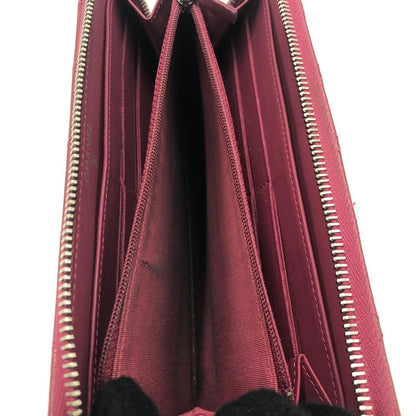 【中古品】【レディース】 CHANEL シャネル BRILLIANT MATELASSE ROUND FASTENER WALLET A50106 ブリリアント マトラッセ ラウンドファスナーウォレット 長財布 ロングウォレット 181-251001-ks-01-fuz カラー：ワインレッド 万代Net店