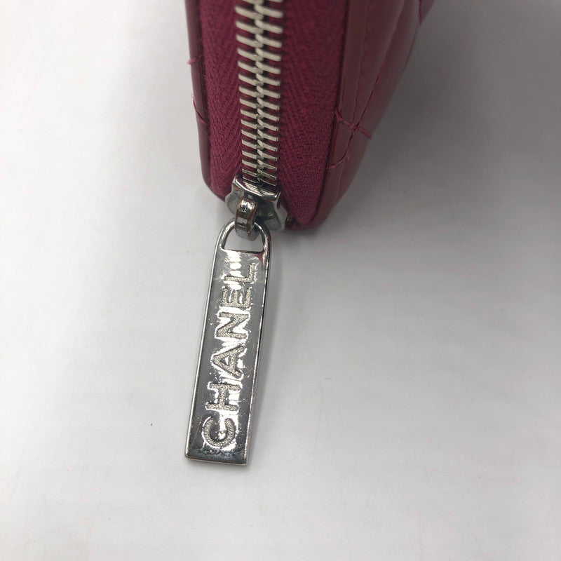 【中古品】【レディース】 CHANEL シャネル BRILLIANT MATELASSE ROUND FASTENER WALLET A50106 ブリリアント マトラッセ ラウンドファスナーウォレット 長財布 ロングウォレット 181-251001-ks-01-fuz カラー：ワインレッド 万代Net店