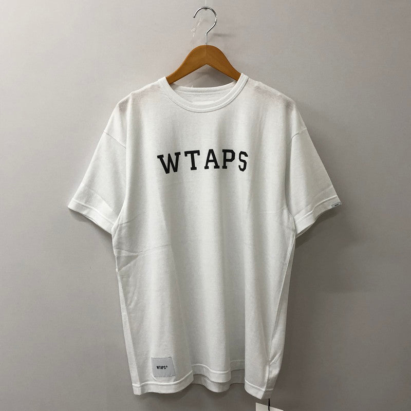 【中古品】【メンズ】 WTAPS ダブルタップス 25SS ACADEMY 01 S/S TEE CTPL 251ATDT-CSM19 アカデミー ショートスリーブ Tシャツ 半袖 トップス 142-250922-yo-07-tei サイズ：01 カラー：ホワイト 万代Net店