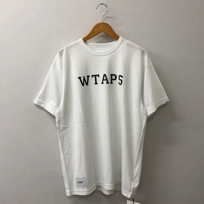 【中古品】【メンズ】 WTAPS ダブルタップス 25SS ACADEMY 01 S/S TEE CTPL 251ATDT-CSM19 アカデミー ショートスリーブ Tシャツ 半袖 トップス 142-250922-yo-07-tei サイズ：01 カラー：ホワイト 万代Net店