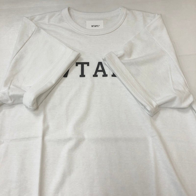【中古品】【メンズ】 WTAPS ダブルタップス 25SS ACADEMY 01 S/S TEE CTPL 251ATDT-CSM19 アカデミー ショートスリーブ Tシャツ 半袖 トップス 142-250922-yo-07-tei サイズ：01 カラー：ホワイト 万代Net店