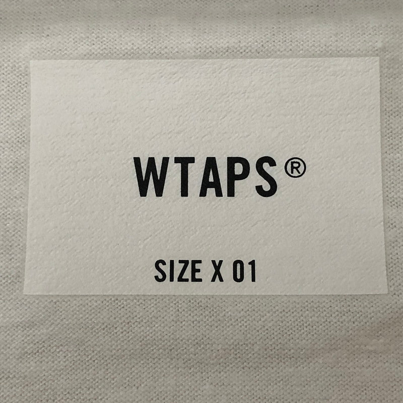 【中古品】【メンズ】 WTAPS ダブルタップス 25SS ACADEMY 01 S/S TEE CTPL 251ATDT-CSM19 アカデミー ショートスリーブ Tシャツ 半袖 トップス 142-250922-yo-07-tei サイズ：01 カラー：ホワイト 万代Net店